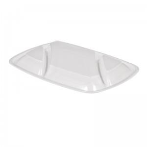 DOME LID CLEAR FOR 3-COMPARTMENT CONTAINER
